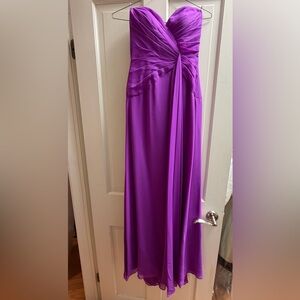Faviana Strapless Gown in Vibrant Purple